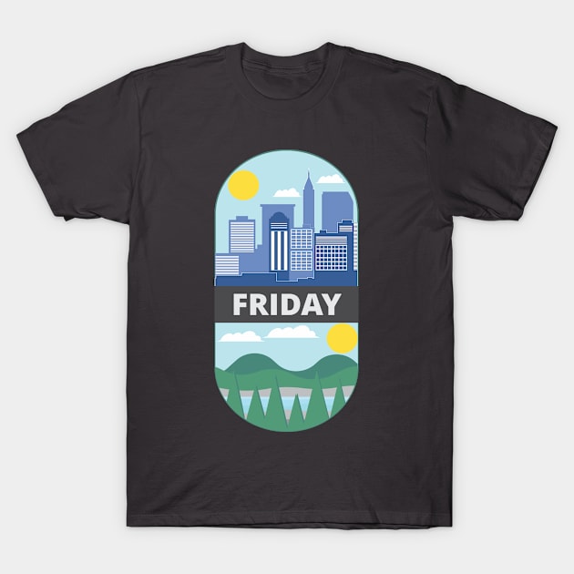 Work Then Holiday T-Shirt by ugisdesign